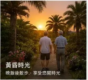 黃昏時光｜晚飯後散步、享受海風